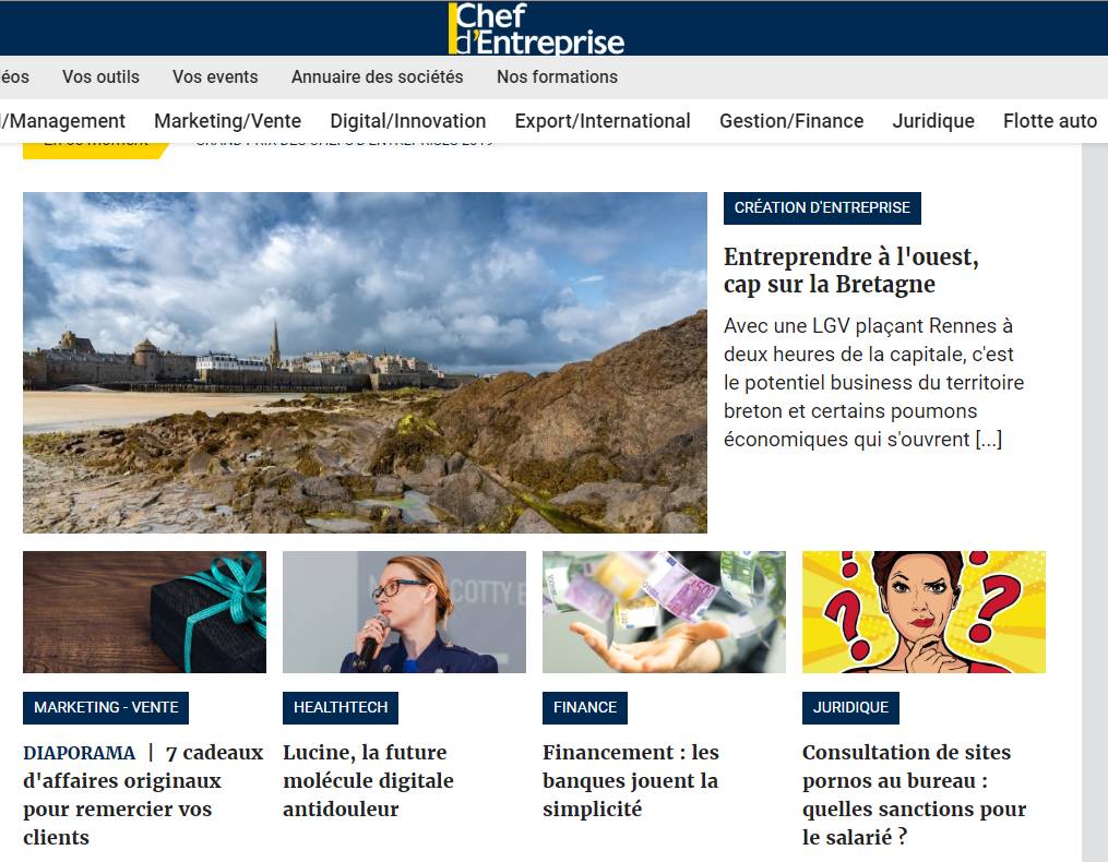 Victoire Avocats à la Une de Chef d'Entreprise Victoire Avocats à la Une de Chef d'Entreprise